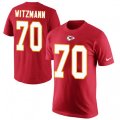 Kansas City Chiefs #70 Bryan Witzmann Red Rush Pride Name & Number T-Shirt