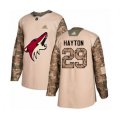 Arizona Coyotes #29 Barrett Hayton Authentic Camo Veterans Day Practice Hockey Jersey