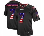 San Francisco 49ers #7 Colin Kaepernick Elite Black USA Flag Fashion Football Jersey