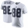 Dallas Cowboys #88 Dez Bryant White Rush Pride Name & Number T-Shirt