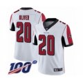 Atlanta Falcons #20 Isaiah Oliver White Vapor Untouchable Limited Player 100th Season Football Jersey