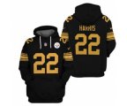 Pittsburgh Steelers #22 Najee Harris 2021 Black Pullover Football Hoodie