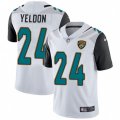 Jacksonville Jaguars #24 T.J. Yeldon White Vapor Untouchable Limited Player NFL Jersey