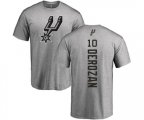 San Antonio Spurs #10 DeMar DeRozan Ash Backer T-Shirt