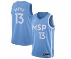 Minnesota Timberwolves #13 Shabazz Napier Swingman Blue Basketball Jersey - 2019-20 City Edition