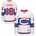 Montreal Canadiens #18 Serge Savard Premier White 2016 Winter Classic NHL Jersey