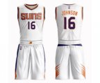 Phoenix Suns #16 Tyler Johnson Swingman White Basketball Suit Jersey - Association Edition