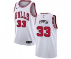 Chicago Bulls #33 Scottie Pippen Swingman White Basketball Jersey - Association Edition