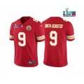 Kansas City Chiefs #9 JuJu Smith-Schuster Red Super Bowl LVII Patch Vapor Untouchable Limited Stitched Jersey