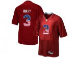 2016 US Flag Fashion Men's Alabama Crimson Tide Calvin Ridley #3 College Football Pro Combat Jersey - Crimson