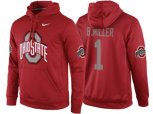 NCAA Ohio State Buckeyes #1 Braxton Miller Red Playoff Bound Vital College Football Pullover Hoodie