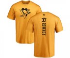 NHL Adidas Pittsburgh Penguins #37 Carter Rowney Gold One Color Backer T-Shirt