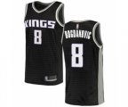 Sacramento Kings #8 Bogdan Bogdanovic Swingman Black Basketball Jersey Statement Edition