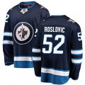 Winnipeg Jets #52 Jack Roslovic Fanatics Branded Navy Blue Home Breakaway NHL Jersey