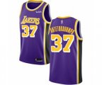 Los Angeles Lakers #37 Kostas Antetokounmpo Swingman Purple Basketball Jersey - Statement Edition