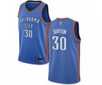Oklahoma City Thunder #30 Deonte Burton Swingman Royal Blue Basketball Jersey - Icon Edition