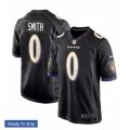 Baltimore Ravens #0 Roquan Smith Black Team Limited Jersey