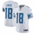 Detroit Lions #18 Jeff Locke White Vapor Untouchable Limited Player NFL Jersey