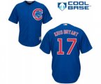 Chicago Cubs #17 Kris Bryant Authentic Royal Blue Alternate Baseball Jersey