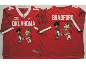 Oklahoma Sooners #14 Sam Bradford Red Player Fashion Stitched NCAA Jersey