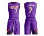Phoenix Suns #7 Kevin Johnson Swingman Purple Basketball Suit Jersey - City Edition