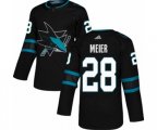 Adidas San Jose Sharks #28 Timo Meier Premier Black Alternate NHL Jersey