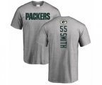 Green Bay Packers #55 Za'Darius Smith Ash Backer T-Shirt