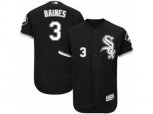 Chicago White Sox #3 Harold Baines Black Flexbase Authentic Collection MLB Jersey