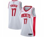 Houston Rockets #17 PJ Tucker Swingman White Finished Basketball Jersey - Association Edition