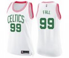 Women's Boston Celtics #99 Tacko Fall Swingman White Pink Fashion Basketball Jersey