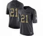 Indianapolis Colts #21 Nyheim Hines Limited Black 2016 Salute to Service Football Jersey