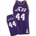 Utah Jazz #44 Pete Maravich Swingman Purple Pistol NBA Jersey