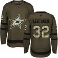 Dallas Stars #32 Kari Lehtonen Premier Green Salute to Service NHL Jersey