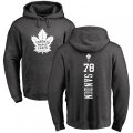 Toronto Maple Leafs #78 Rasmus Sandin Charcoal One Color Backer Pullover Hoodie