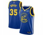 Golden State Warriors #35 Kevin Durant Authentic Royal Finished Basketball Jersey - Icon Edition