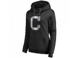 Women Cleveland Indians Platinum Collection Pullover Hoodie Black