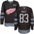 Detroit Red Wings #83 Trevor Daley Premier Black 1917-2017 100th Anniversary NHL Jersey