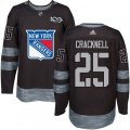 New York Rangers #25 Adam Cracknell Premier Black 1917-2017 100th Anniversary NHL Jersey