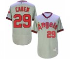 Los Angeles Angels of Anaheim #29 Rod Carew Grey Flexbase Authentic Collection Cooperstown Baseball Jersey