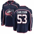Columbus Blue Jackets #53 Gabriel Carlsson Fanatics Branded Navy Blue Home Breakaway NHL Jersey