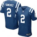 Indianapolis Colts #2 Rigoberto Sanchez Elite Royal Blue Team Color NFL Jersey