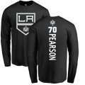 Los Angeles Kings #70 Tanner Pearson Black Backer Long Sleeve T-Shirt