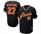 San Francisco Giants #27 Juan Marichal Authentic Black Throwback Baseball Jersey