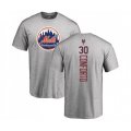 New York Mets #30 Michael Conforto Ash Backer T-Shirt