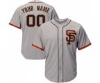 San Francisco Giants Customized Replica Grey Road 2 Cool Base Baseball Jersey