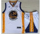 nba golden state warriors #30 curry white[revolution 30 swingman Suits]