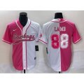 Dallas Cowboys #88 CeeDee Lamb Pink White Two Tone Cool Base Stitched Baseball Jersey