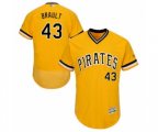 Pittsburgh Pirates Steven Brault Gold Alternate Flex Base Authentic Collection Baseball Player Jersey