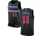 Chicago Bulls #11 Demar Derozan Black NBA Swingman City Edition Jersey