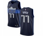 Dallas Mavericks #77 Luka Doncic Authentic Navy Blue NBA Jersey Statement Edition